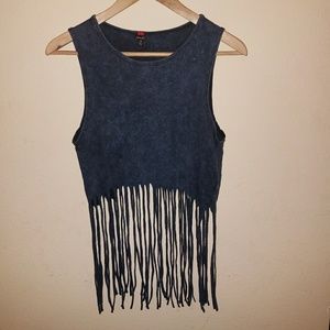 Super Cute Hippie Fringe Tank Sz Sm